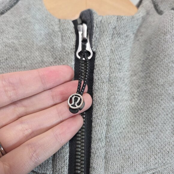 Lululemon Athletica On The Daily Hoodie Heathered Black Dark Grey French Terry 8 - Picture 7 of 10